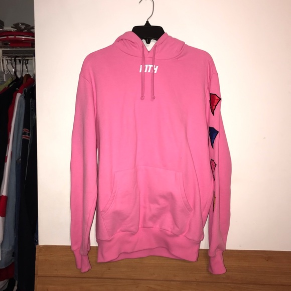 kith pink hoodie